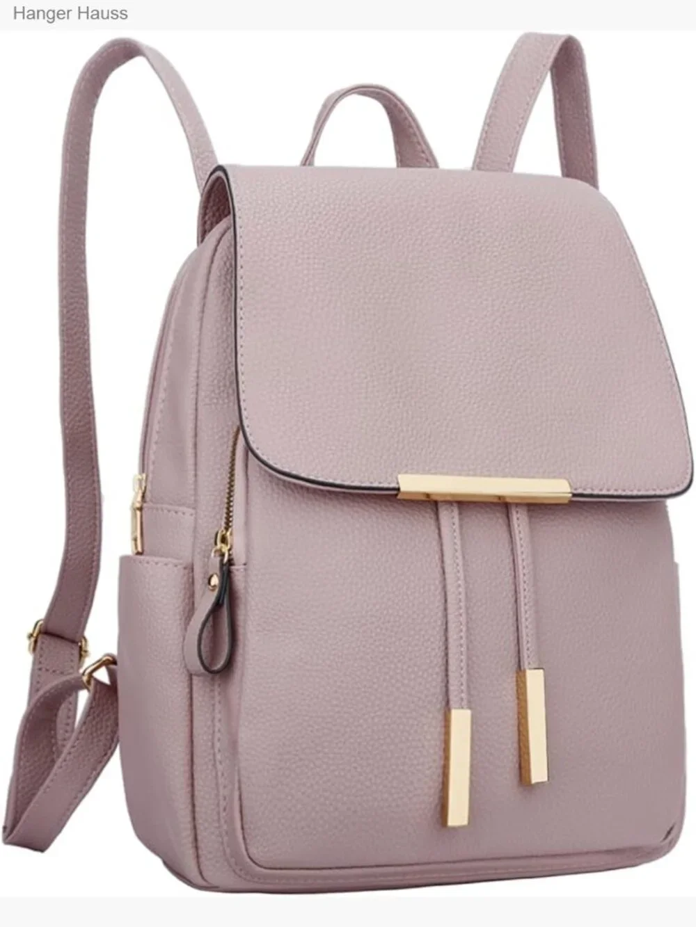 Vegan Leather Backpack Purse with Pockets, Travel Daypack
